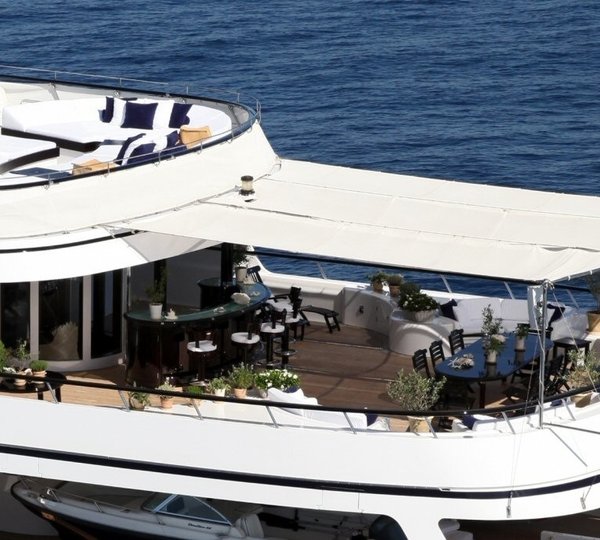 From Above Aspect: Yacht VIRGINIAN's Deck Pictured