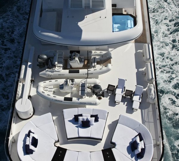 aerial view of the sun deck