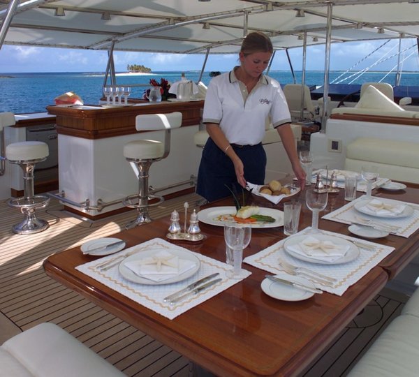 Aft Deck Aboard Yacht SPIRIT OF THE C'S