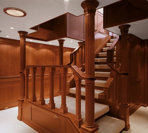 Stairway Aboard Yacht SPIRIT OF THE C'S