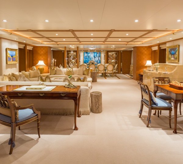 main saloon with elegant furniture