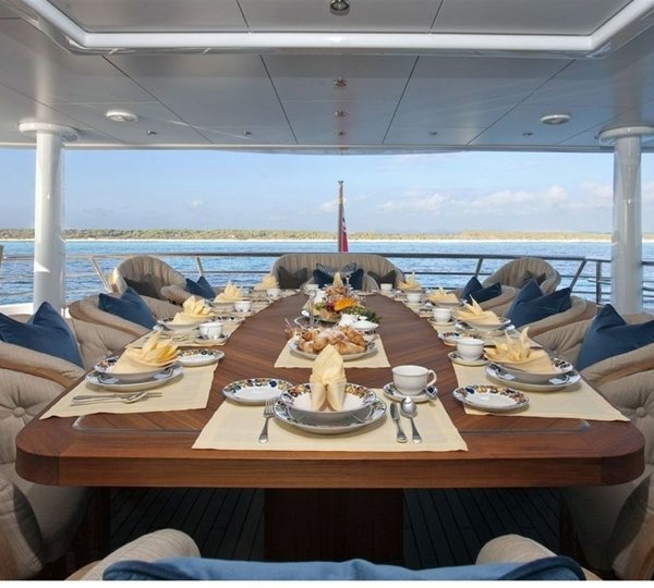Exterior Eating/dining Zone On Yacht INFINITE SHADES
