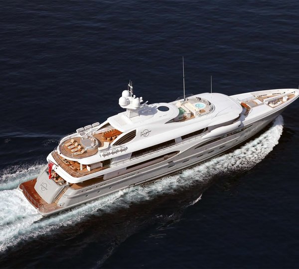 From Above: Yacht INFINITE SHADES's Cruising Image