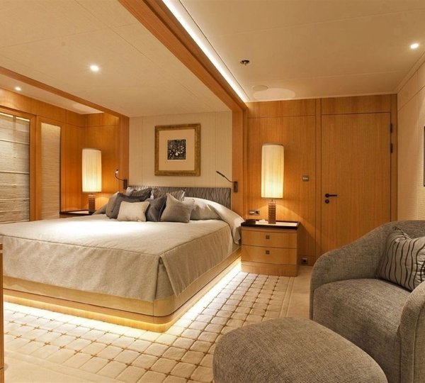 Neutralised: Yacht INFINITE SHADES's Double Sized Cabin Entrance Captured