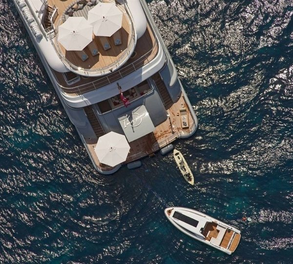 Towable Ship's Tender: Yacht INFINITE SHADES's Above Image