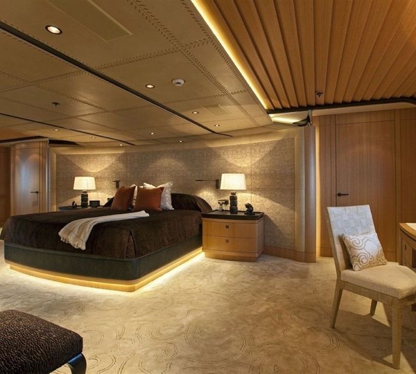 Aft: Yacht INFINITE SHADES's Main Master Cabin Photograph