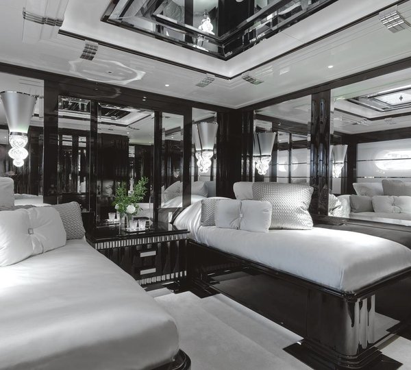 Twin Bed Cabin On Board Yacht SILVER ANGEL