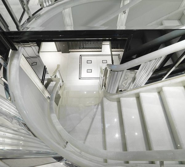 Upper Of Stairway On Yacht SILVER ANGEL