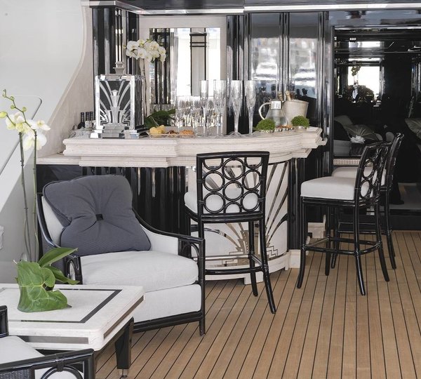External Drinks Bar On Yacht SILVER ANGEL