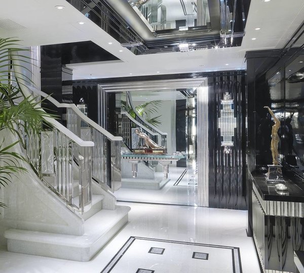 Stairway With Foyer On Board Yacht SILVER ANGEL