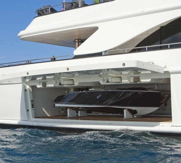 Ship's Tender Launch Aboard Yacht SILVER ANGEL