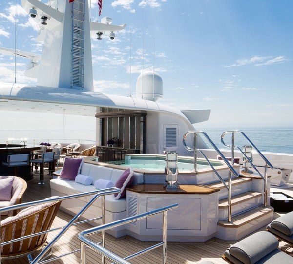 Jacuzzi on the sun deck 