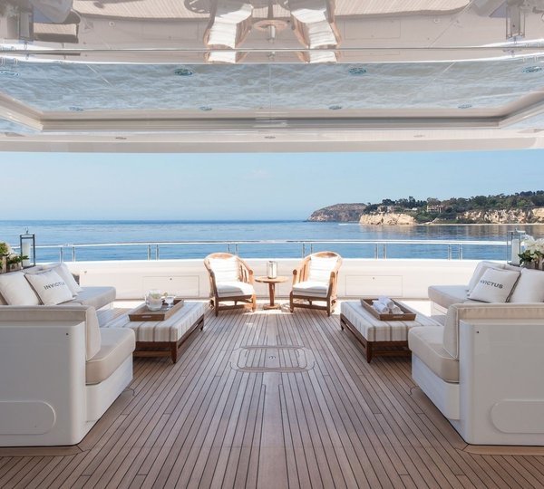 fantastic aft deck seating area