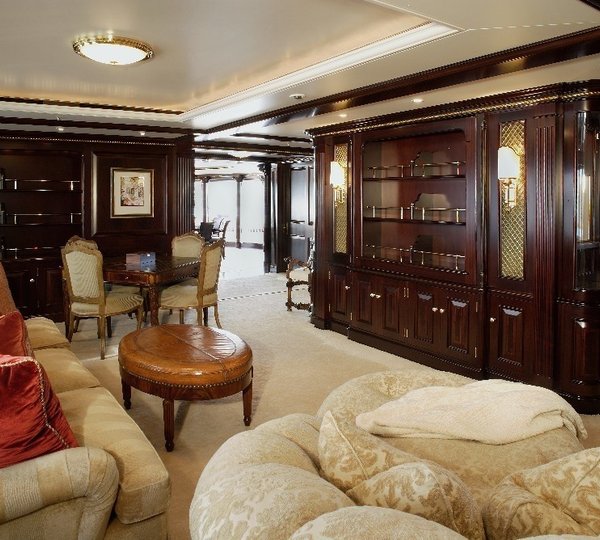 Main Master Saloon Aboard Yacht FREEDOM