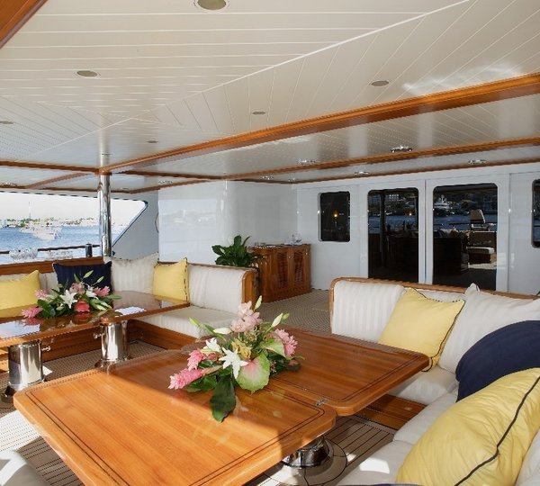 Premier Deck Aft Aboard Yacht FREEDOM