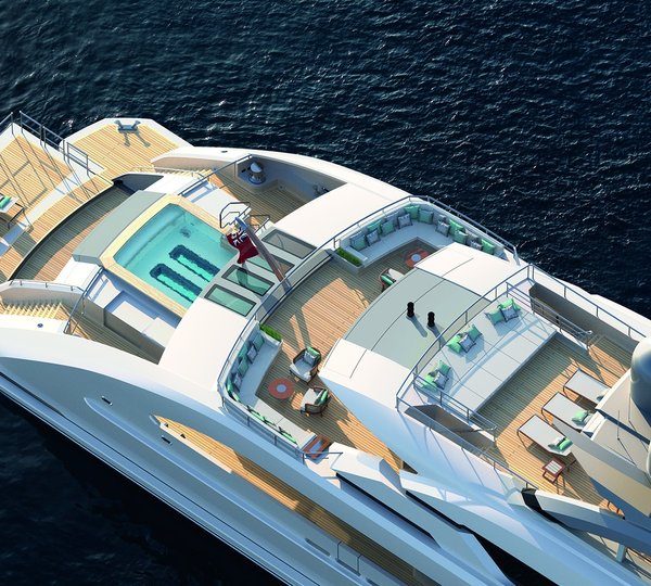 aerial view deck detail rendering