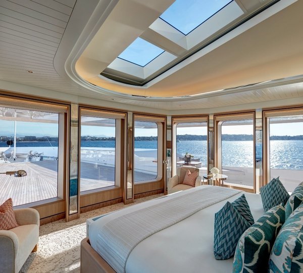 owners stateroom with fantastic views