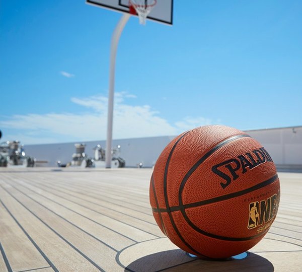 on board basketball court
