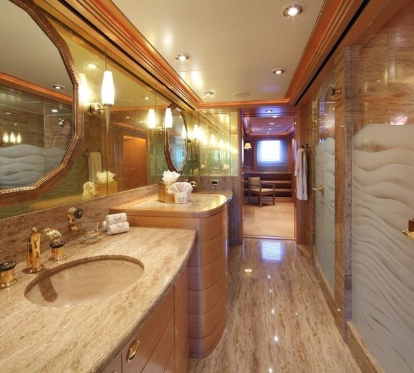 Main Master Bath On Yacht LAUREL
