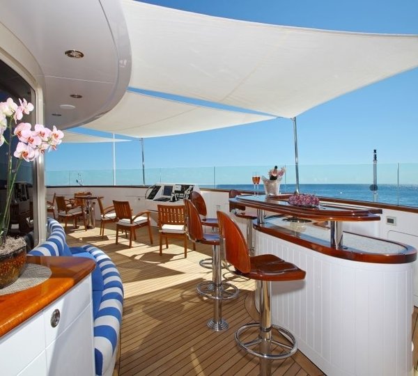 Sun Deck Fore Starboard Side On Yacht LAUREL