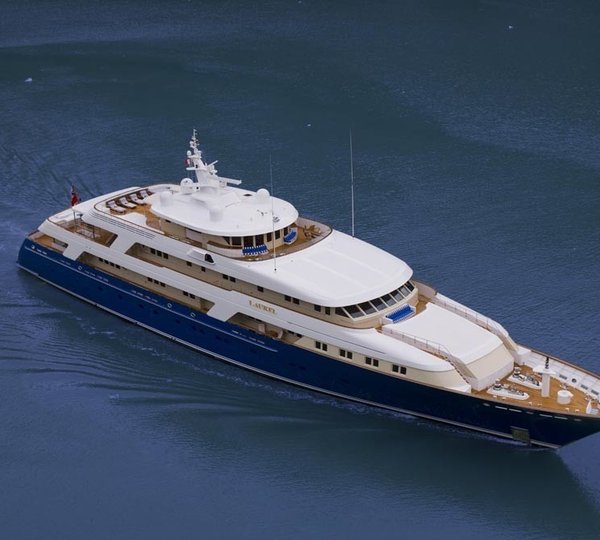 From Above Aspect On Yacht LAUREL