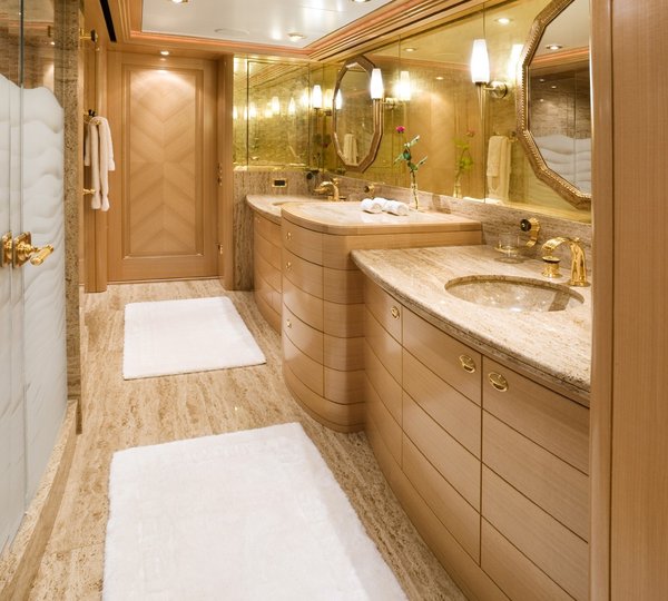 Main Master Bath On Yacht LAUREL