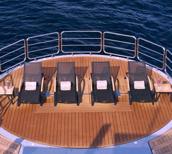 Sunshine Lounging On Board Yacht SIREN