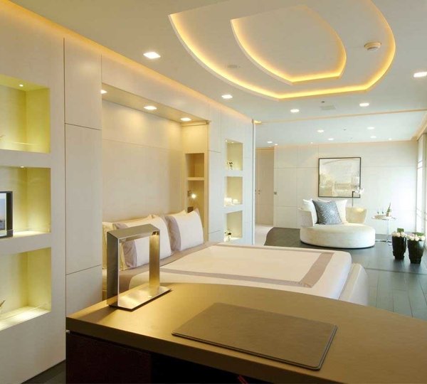 Main Master Cabin Aspect Taken From Study Aboard Yacht SIREN