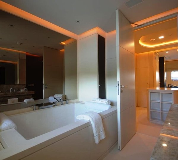 Main Master Bath On Yacht SIREN