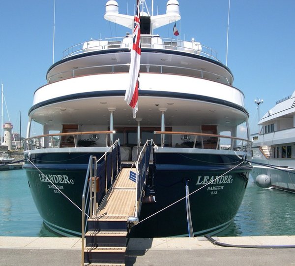Stationary: Yacht LEANDER G's Aft Photograph