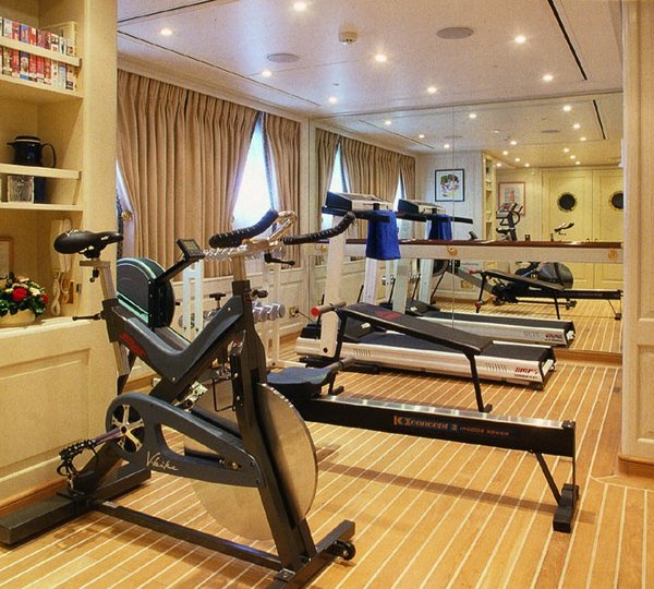 Aerobic Gear: Yacht LEANDER G's Gym Photograph