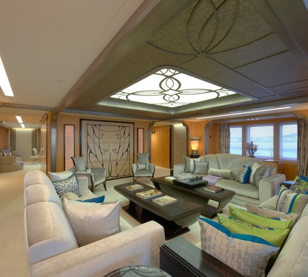 main saloon with plush sofas