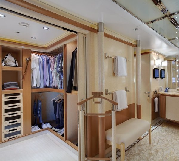 Walk In Dressing Aboard Yacht PEGASUS VIII
