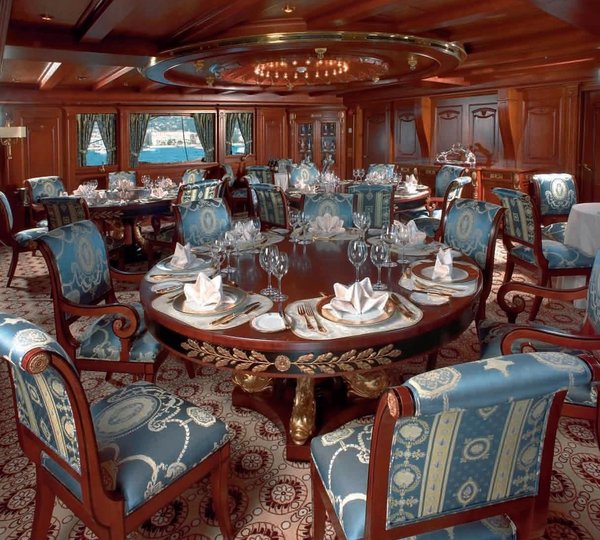 Eating/dining Saloon On Board Yacht SS DELPHINE