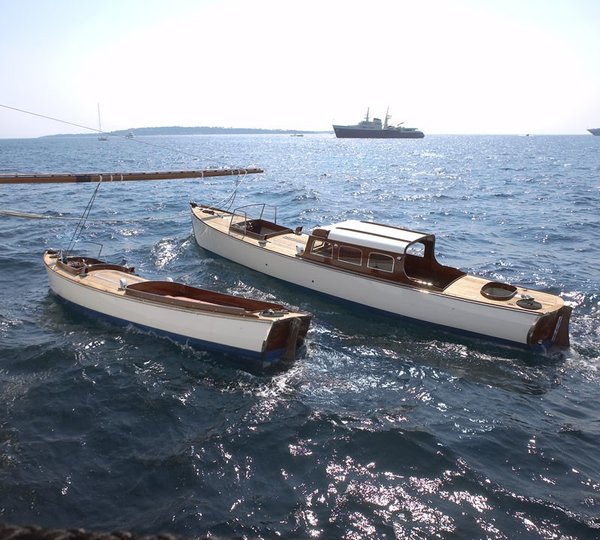 Ship's Tenders On Yacht SS DELPHINE