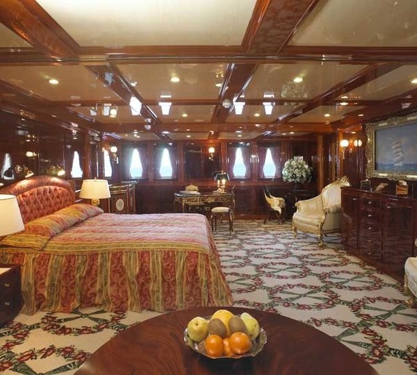 Main Master Cabin Aboard Yacht SS DELPHINE