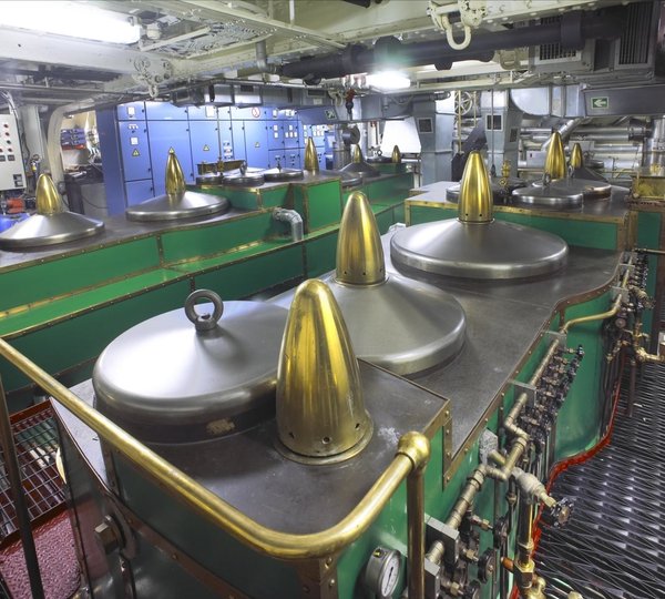 Engine Area Aboard Yacht SS DELPHINE
