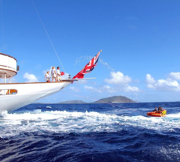 Cruising Towable Toy On Yacht TALITHA