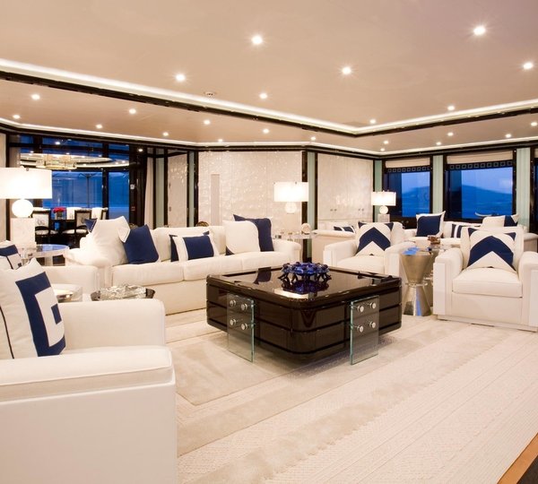 Sitting: Yacht ALFA NERO's Premier Saloon Pictured