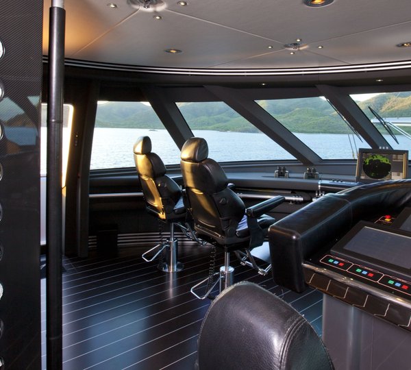 Bridgedeck Instrumentation On Board Yacht MALTESE FALCON