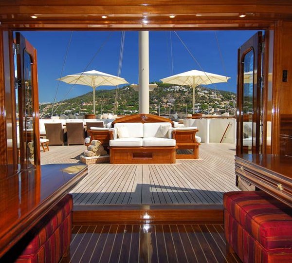 Sunshine Pads: Yacht NERO's Sun Deck Pictured
