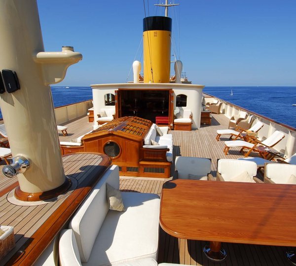 Aft Aspect: Yacht NERO's Sun Deck Pictured
