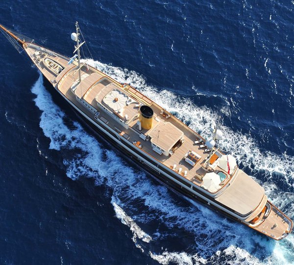 From Above Aspect: Yacht NERO's Cruising Pictured