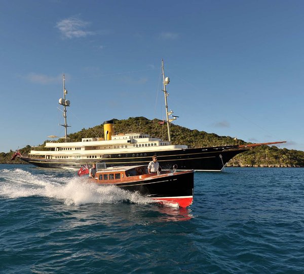 Cruising Including Ship's Tender On Yacht NERO