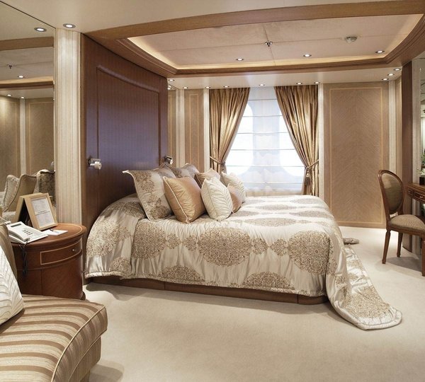 Double Sized Stateroom: Yacht MOONLIGHT II's Mykonos Pictured