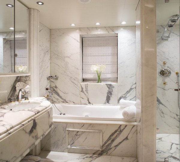 VIP Stateroom Bath On Yacht MOONLIGHT II