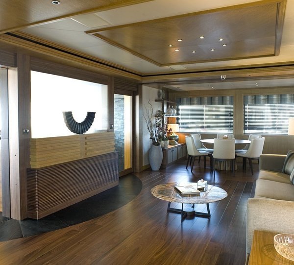 Main Master Saloon Aboard Yacht INDIAN EMPRESS