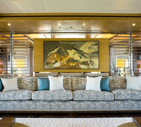 Main Master Saloon On Yacht INDIAN EMPRESS