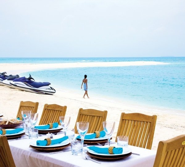 Beach Furniture Setting On Yacht INDIAN EMPRESS