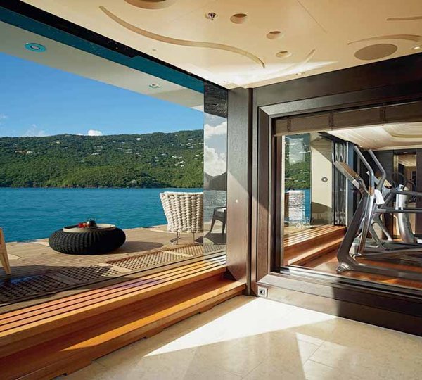 Gymnasium Including Retractable Swim Platform